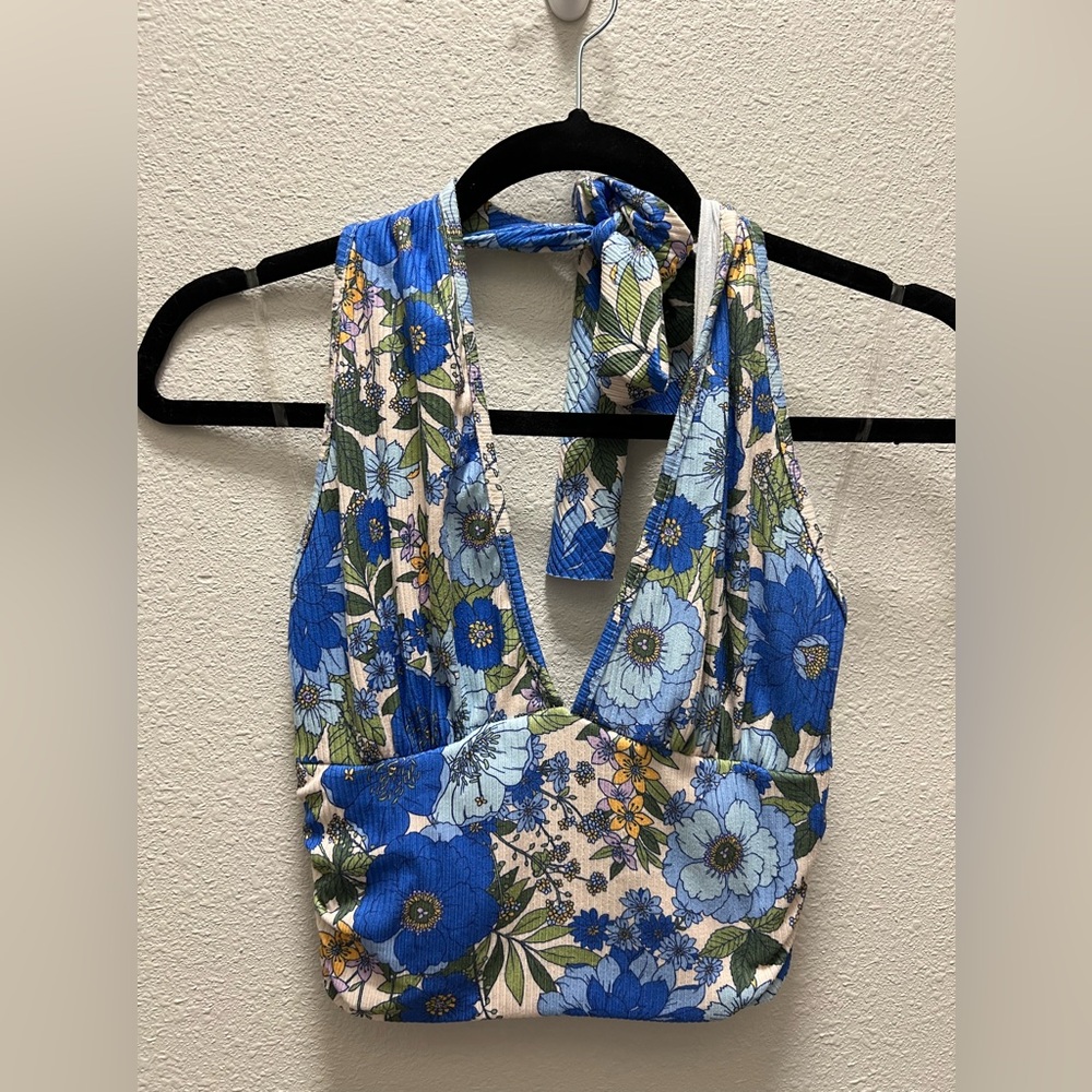 Caution to the Wind Halter Top